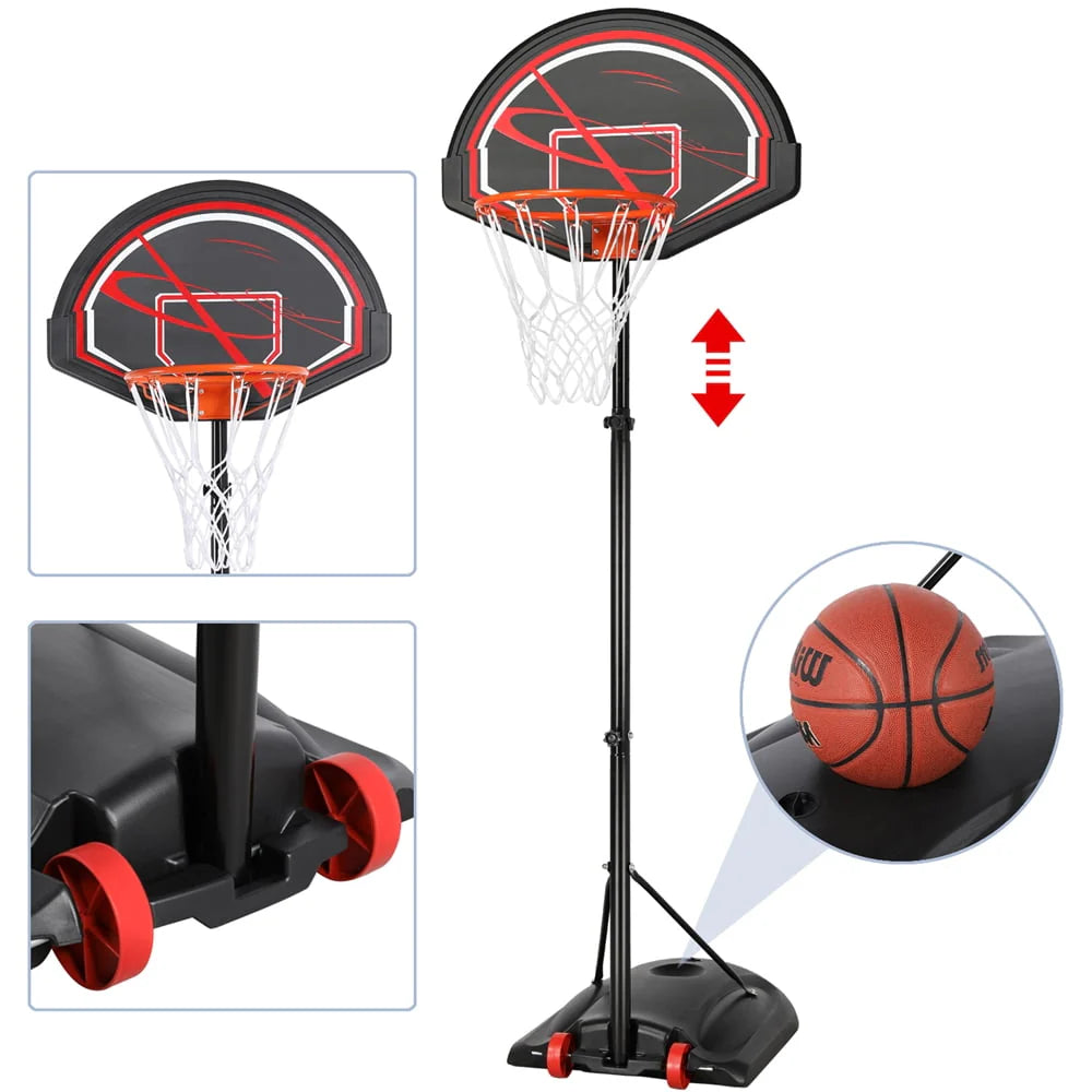 7 to 9 Ft Portable Basketball System Hoop B6144