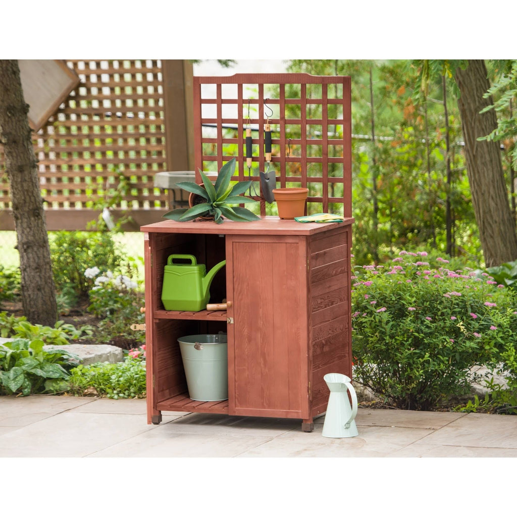 Potting Table with Storage S91560