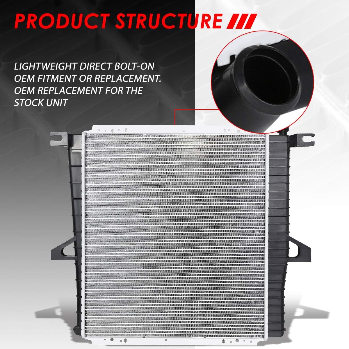 1-Row Cooling Radiator Aluminum Core Z4596