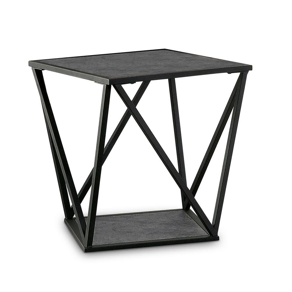 Gray and Sand Black End Table L8769