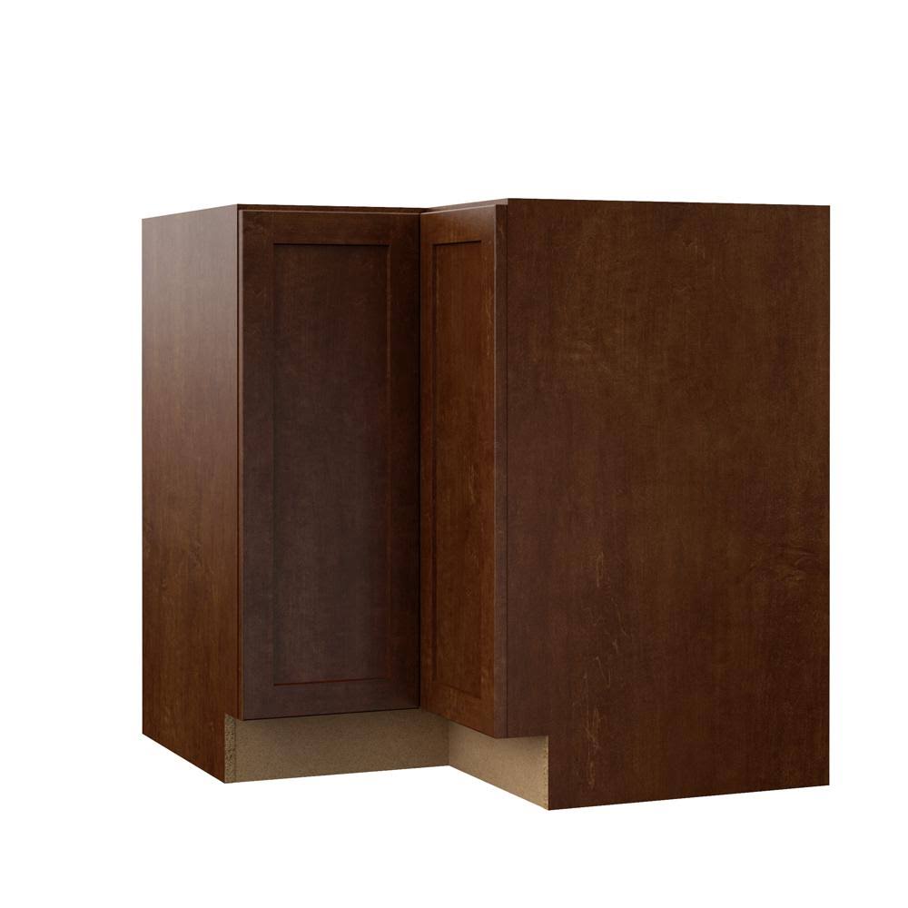 Lazy Susan Corner Base Kitchen Cabinet in Spice E57579