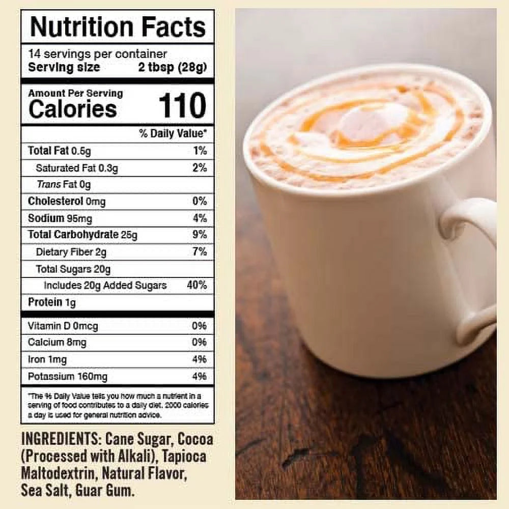 Natural Hot Chocolate Mix Variety Pack Dairy-Free Vegan Pack of 2 14 oz Each I23705