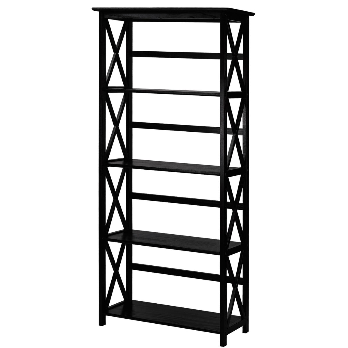 Black 5-Shelf Bookcase X56359