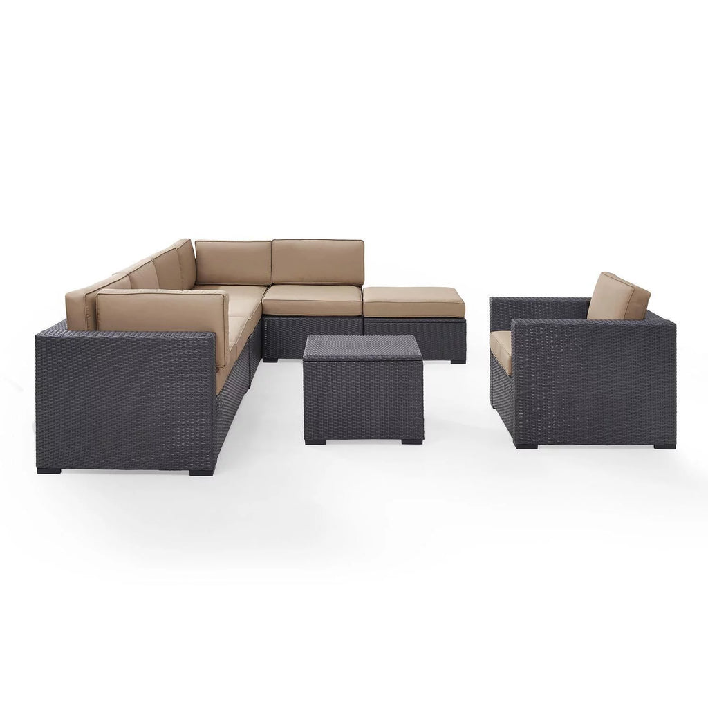 7 Person Outdoor Wicker Seating Set V8902