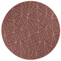 Burgundy 12' Round Solid Color Indoor/Outdoor Rug J904665