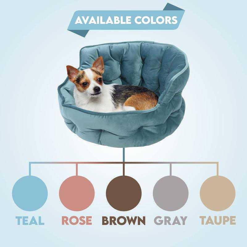 Mini Tufted Velvet Round Cuddler Pet Bed H172