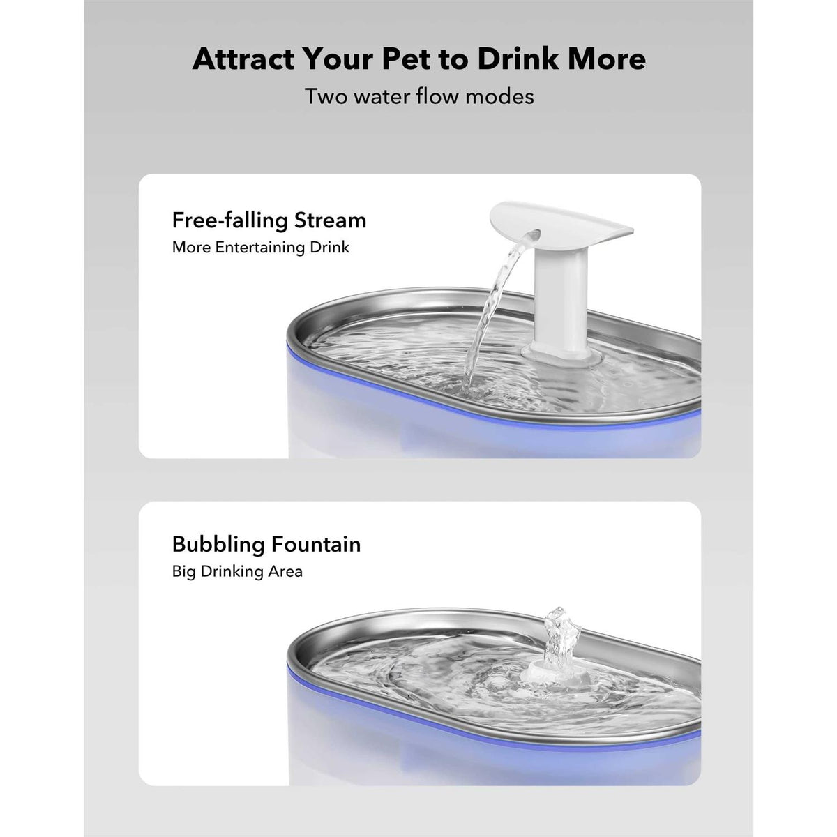 Cat Water Fountain 71fl oz Ultra Quiet Pet Water Fountain M40685