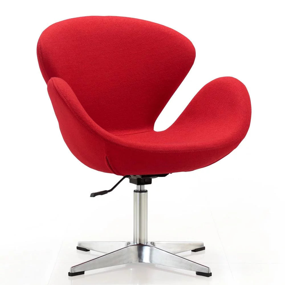Wool Blend Adjustable Swivel Chair Set of 2 I8433