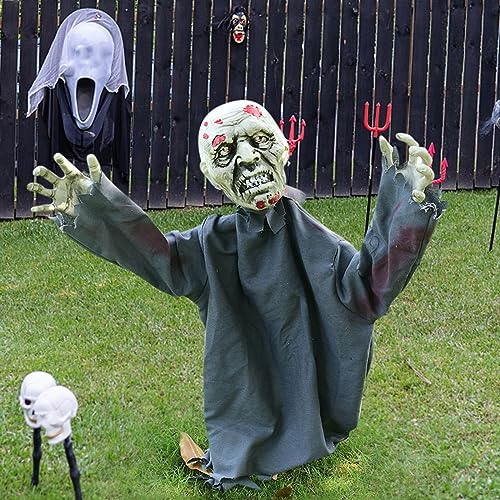 Animated Halloween Decoration 23inch Beige J912472