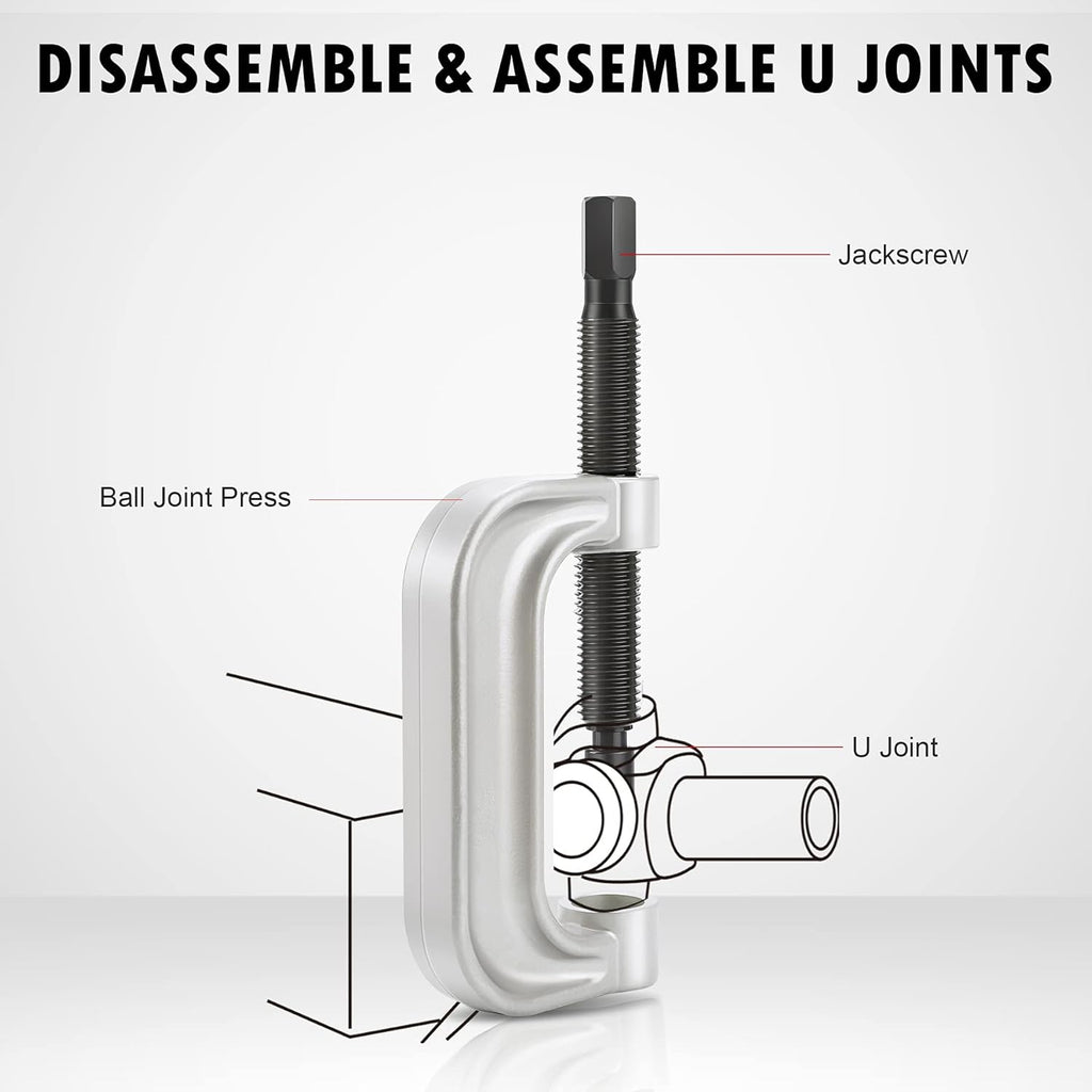 Ball Joint Press & U Joint Removal Tool Kit with 4wd Adapters, Pack of 2 Y564359
