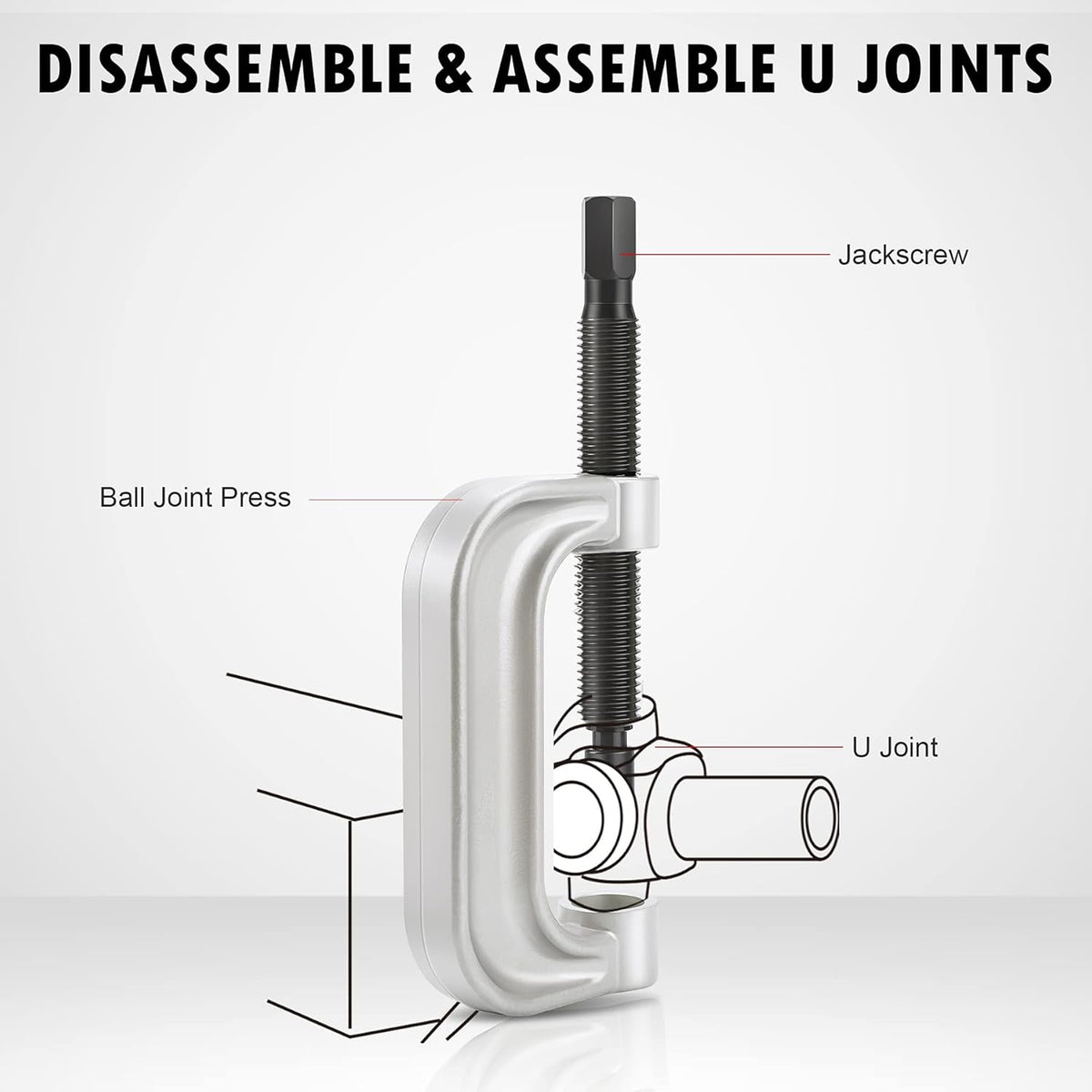 Ball Joint Press & U Joint Removal Tool Kit with 4wd Adapters, Pack of 2 Y564359