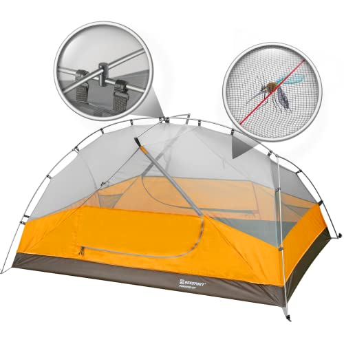 Lightweight Backpacking Tent for 2-3 Person, Waterproof Windproof Double Layer J3660