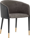 Sparrow Grey / Napa Black Dining Armchair A55079