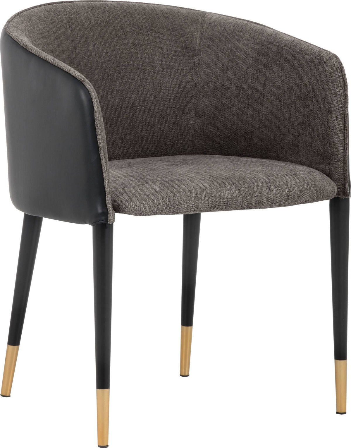 Sparrow Grey / Napa Black Dining Armchair A55079