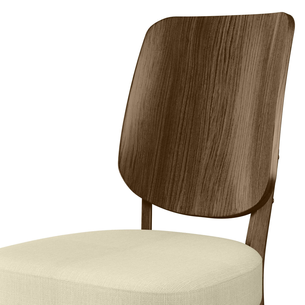 Oatmeal Linen Armless Side Chairs Set of 2 A25297
