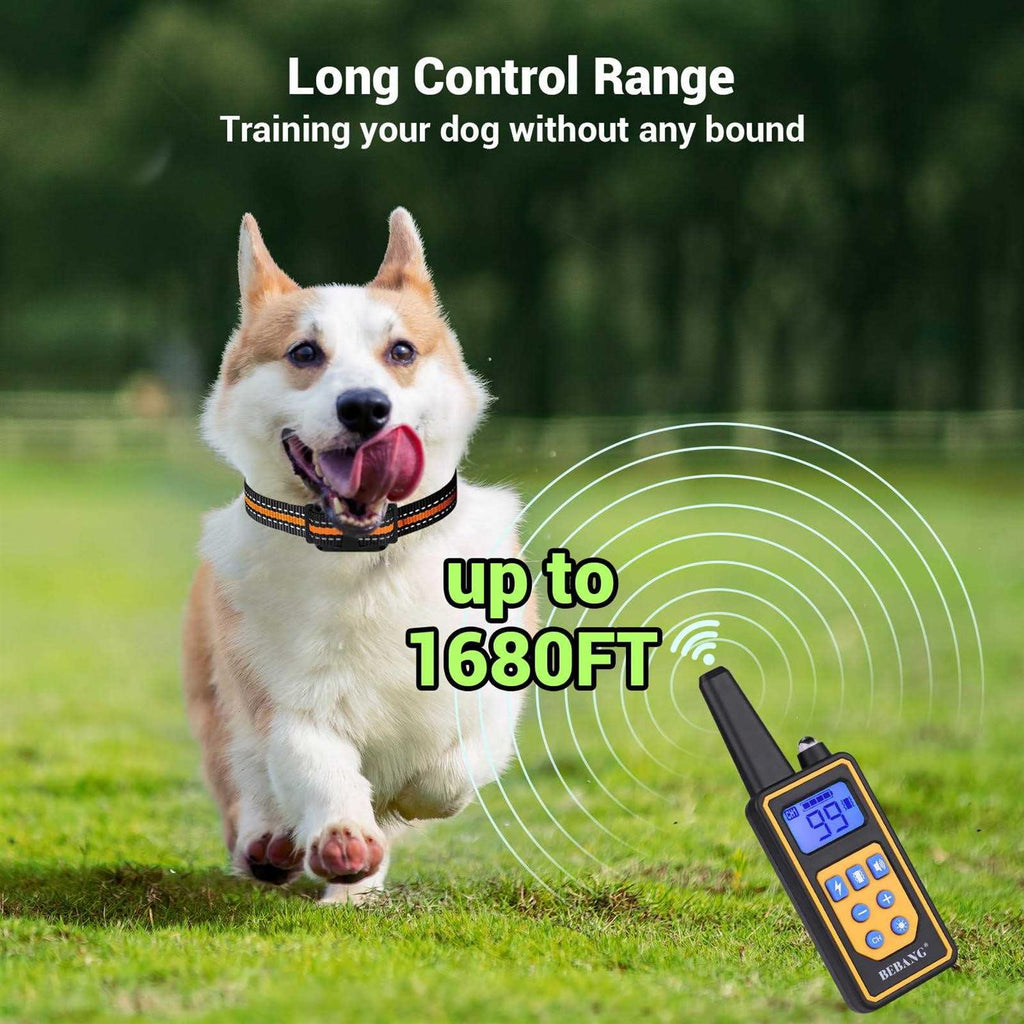 2600FT Dog Training Collar with Remote 3 Modes Beep Vibration Shock N8614