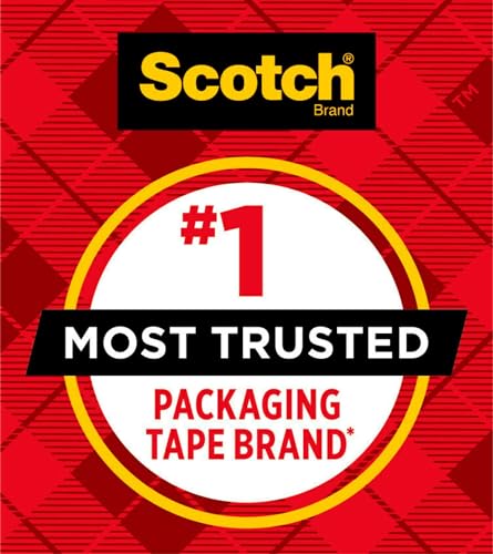 Clear Heavy Duty Packaging Tape, 1.88" x 65.6 yd, 3" Core, 1 Roll (Pack of 2) W922177