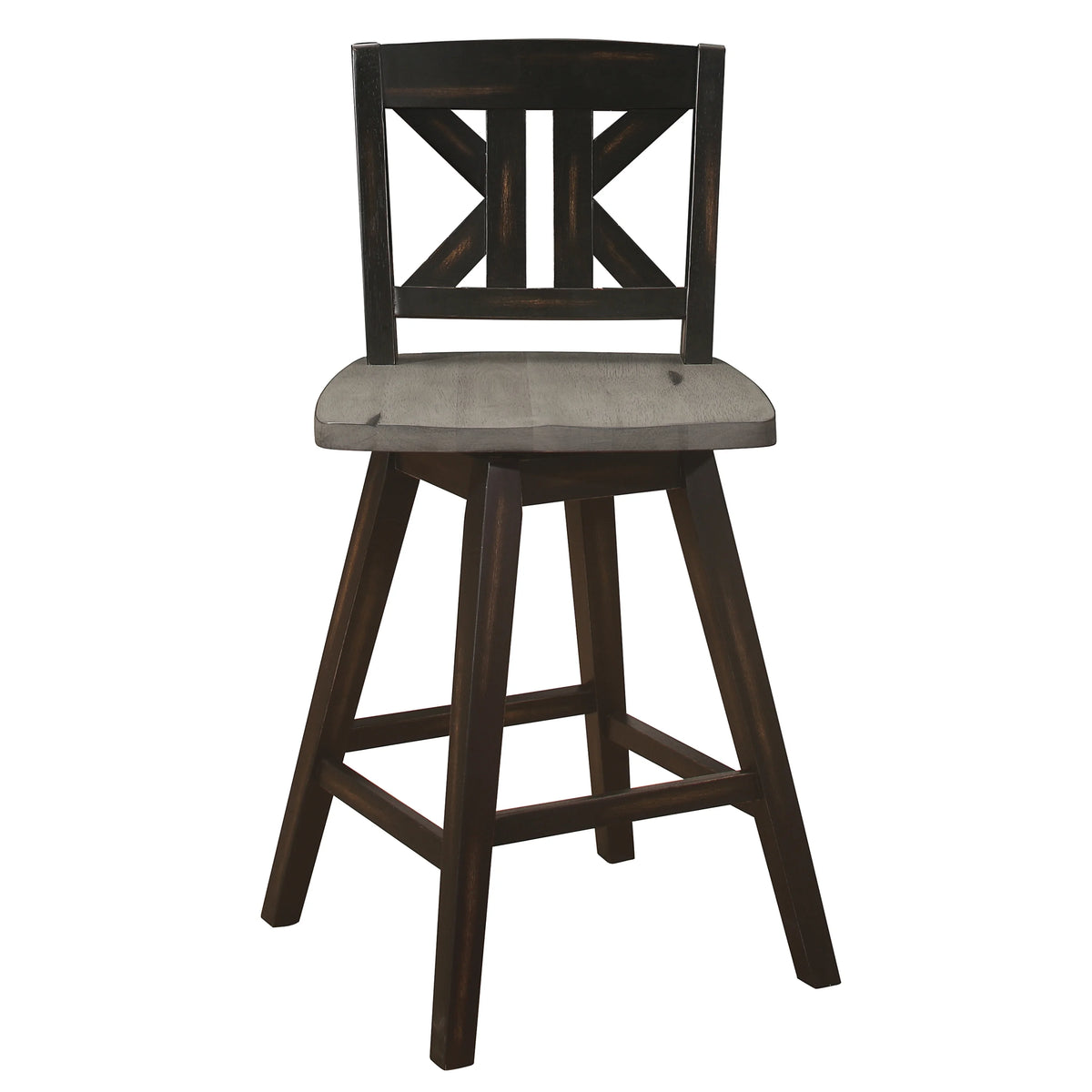 Black Sand-Through Swivel Counter Stool C664