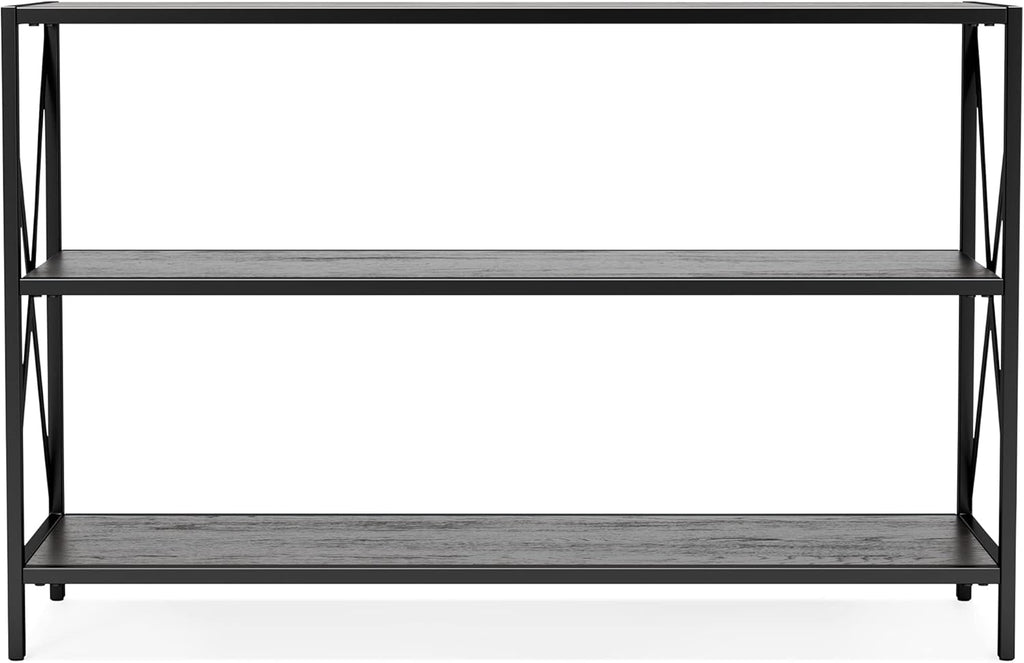 2 Tier Dark Gray Bookcase G722517
