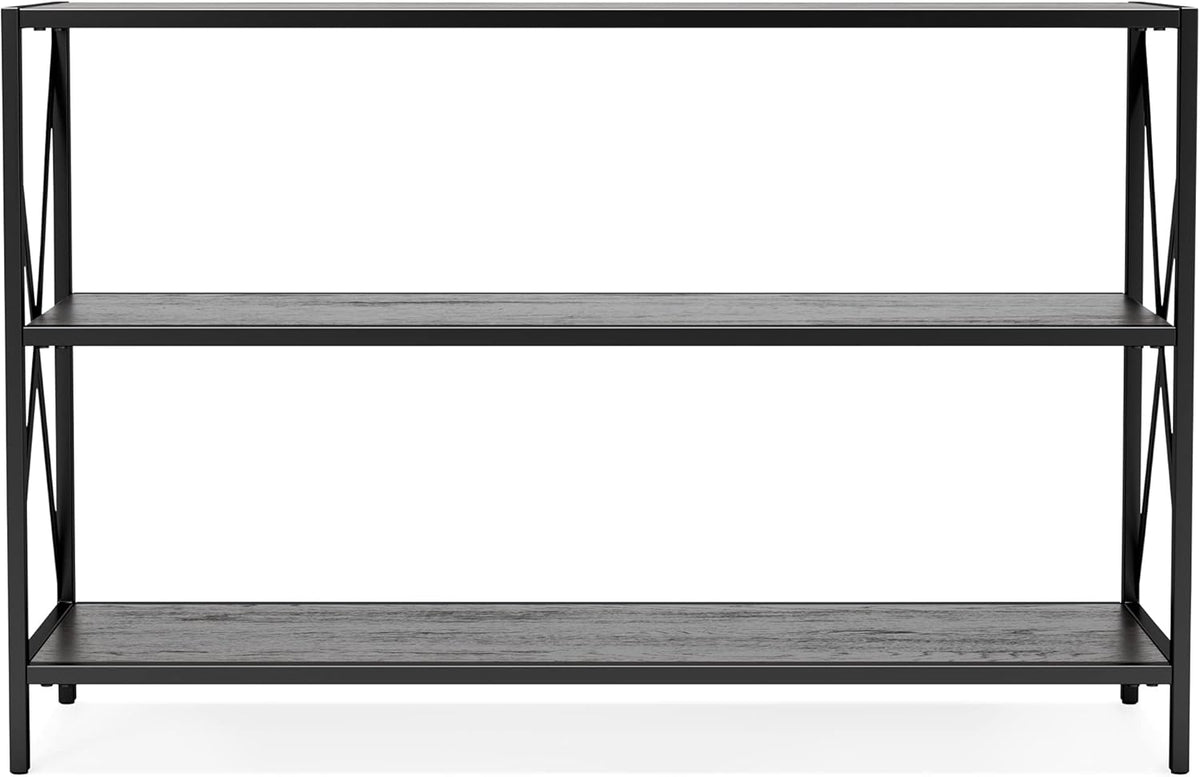 2 Tier Dark Gray Bookcase G722517