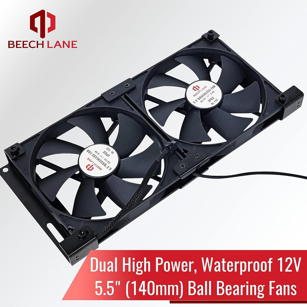12V RV Ventilation Cooling Fan 5.5 (140mm), Pack of 2 G322035