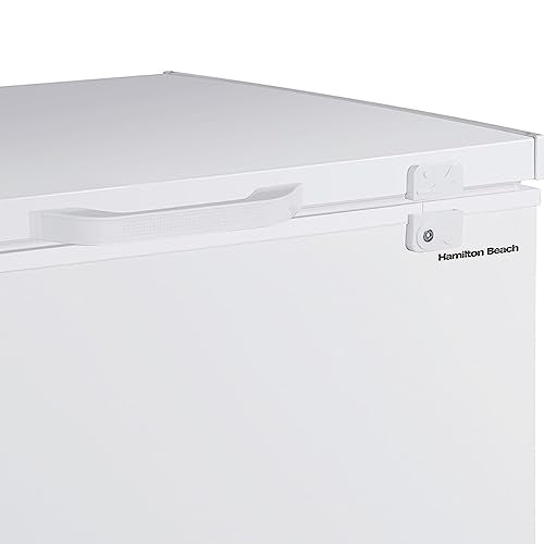 White Chest Deep Freezer with Storage Basket H21949