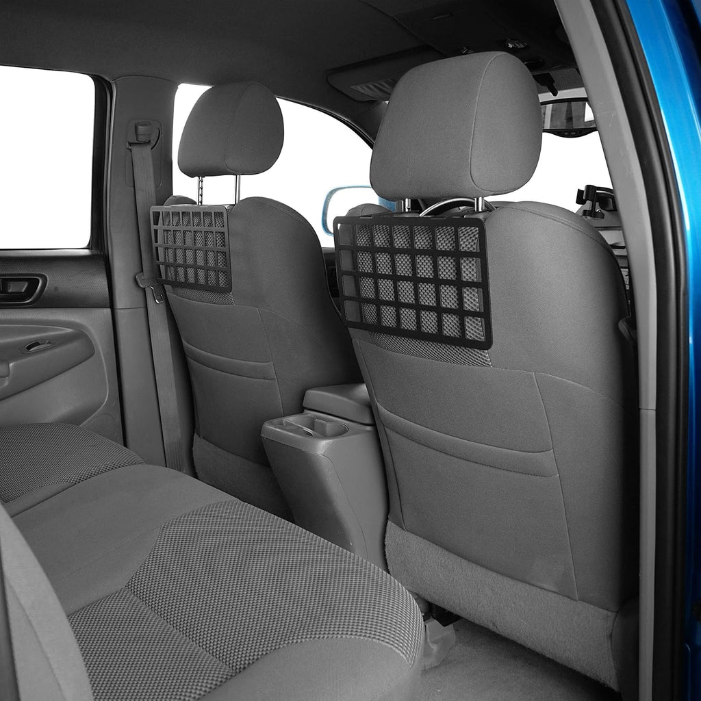 2PCS MOLLE Panel Seat Headrest Storage Metal Shelf for Toyota Tacoma 2005-2022 N6456