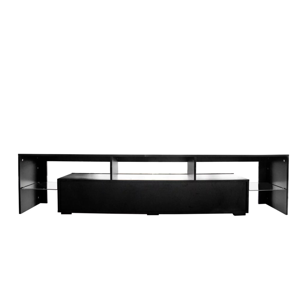Black Modern LED TV Stand up to 80'' W731