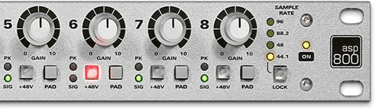 8 Channel Microphone Preamplifier with 2 XLR Mic Cables V4865