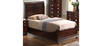 Twin Sleigh Bed in Cappuccino O5549