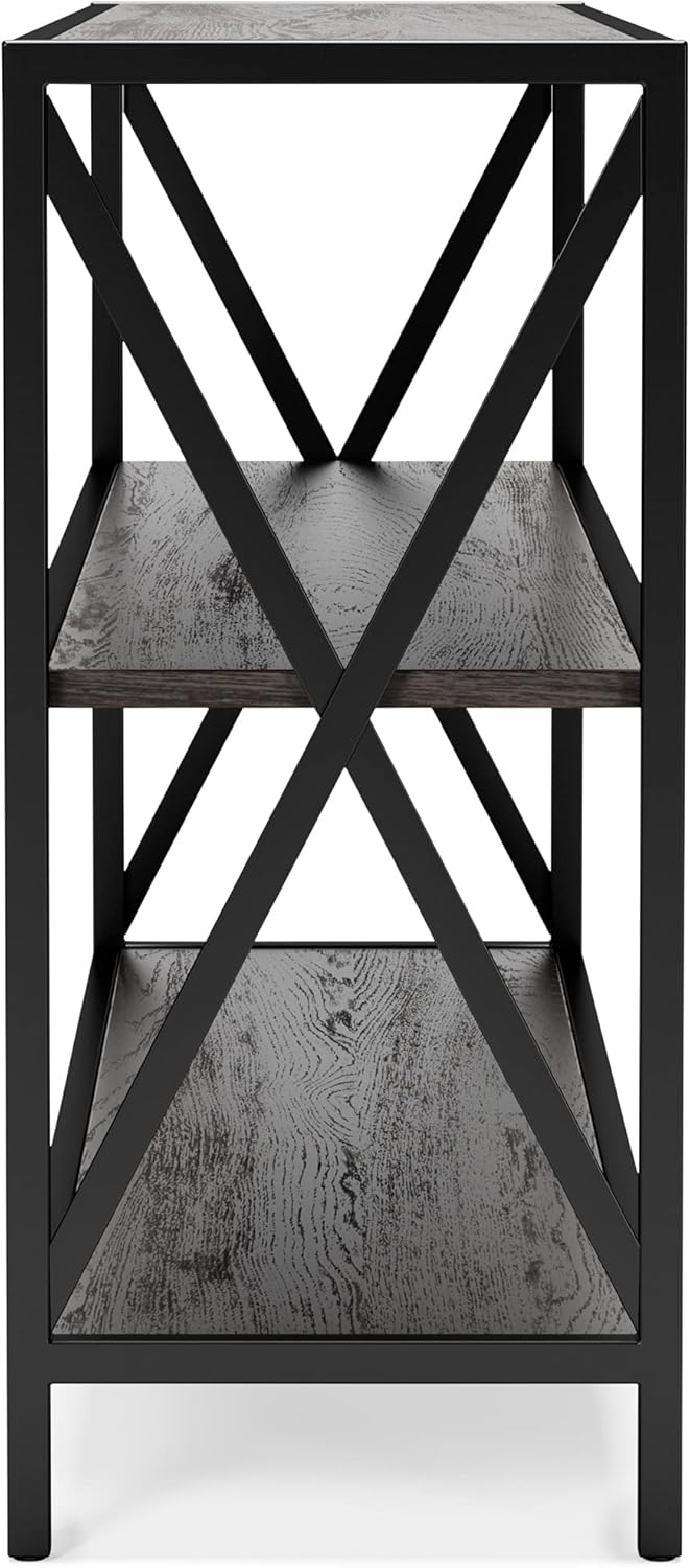 2 Tier Dark Gray Bookcase G722517