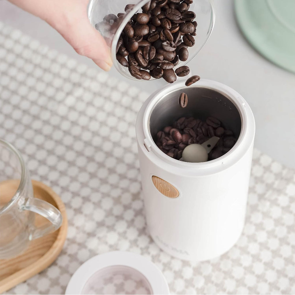 White 40g Mini Electric Coffee Grinder H4316