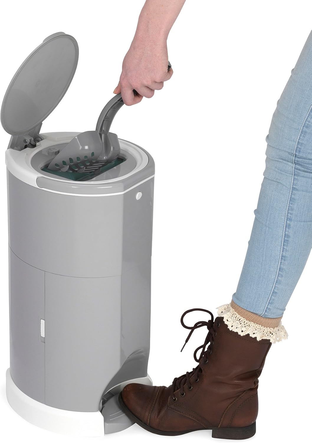 Gray 4 Gallon Plastic Cat Litter Disposal System A87697