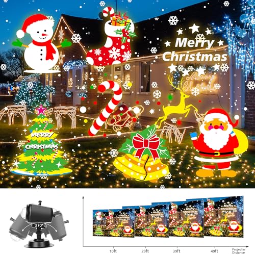 3D Ocean Wave & 72 HD Patterns Holiday Projection Light with Remote T144281