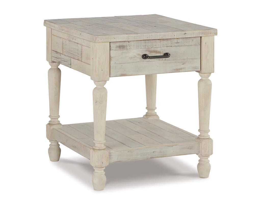 Whitewash End Table Q5189