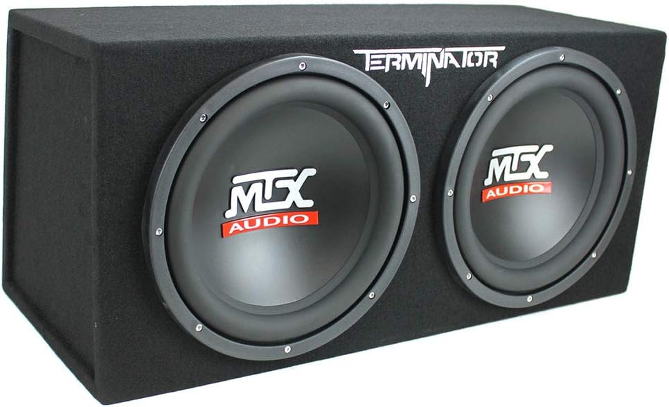 12" 1200 Watt 4 Ohm Dual Loaded Car Audio Subwoofer Package with Sub Enclosure B926