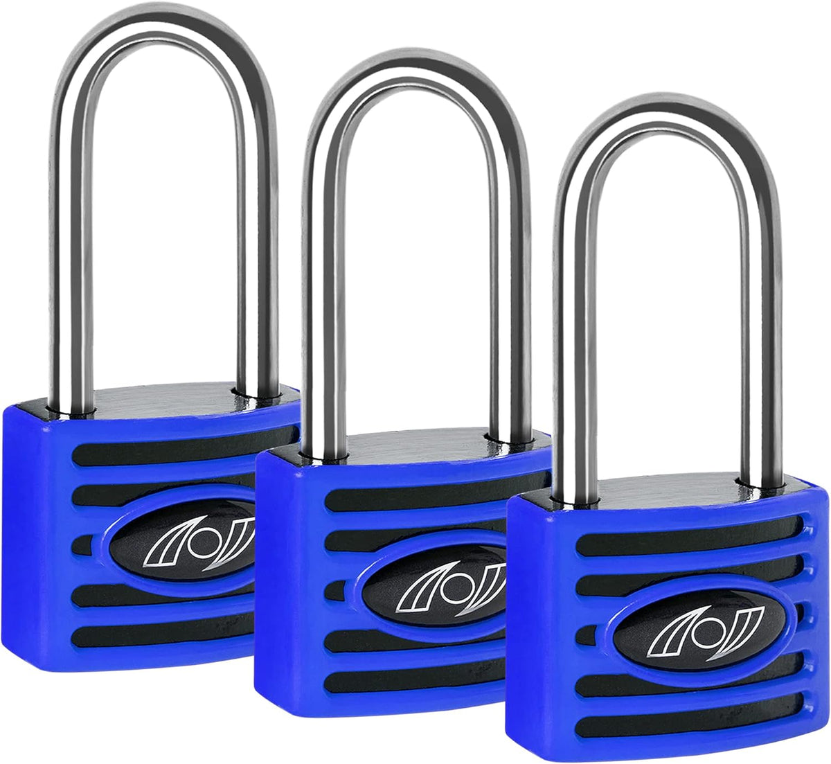 2.5 Inch Long Shackle Keyed Alike Padlocks 6 Pack Red K8495