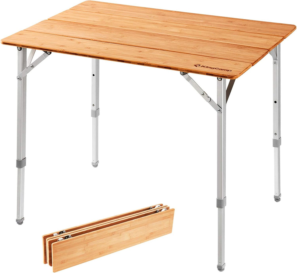 Bamboo Folding Camping Table with Carry Bag F774
