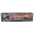 Peterbilt 389 Mid-Roof Sleeper Cab Tractor Truck with Utility Reefer Trailer P3420