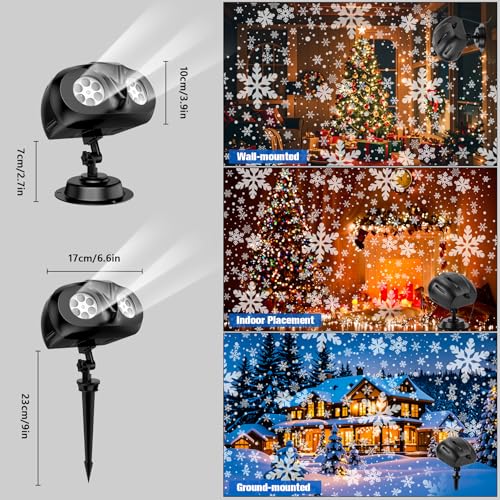3D Ocean Wave & 72 HD Patterns Holiday Projection Light with Remote T144281