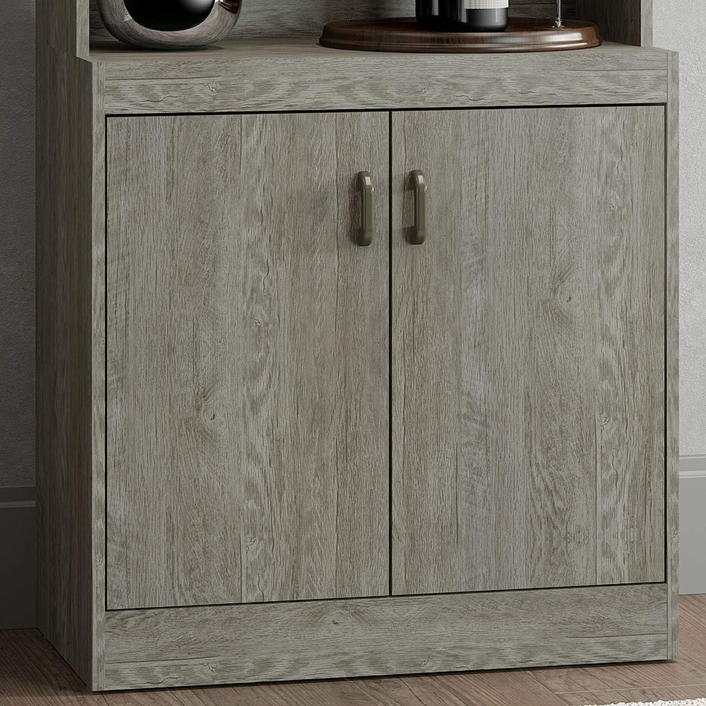 Microwave Cabinet with Double Glass Doors R355195