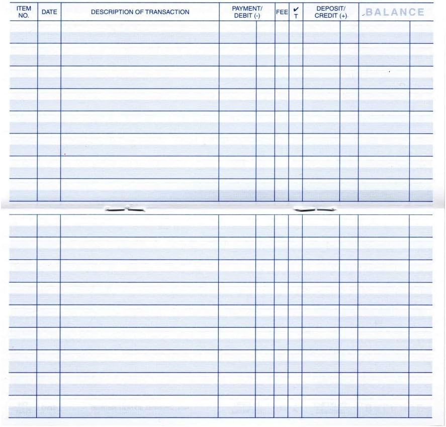 6 Pack 48 Page Transaction Registers V38776