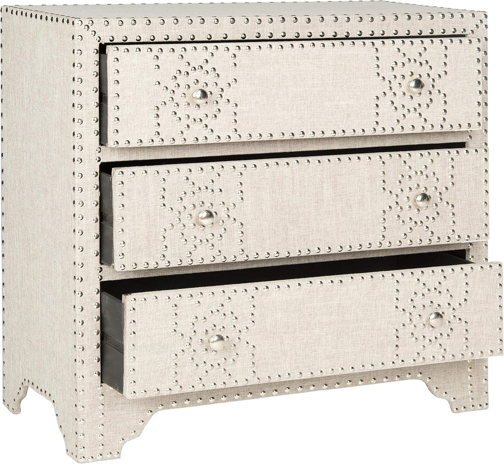 Grey 3 Drawer Chest X2380