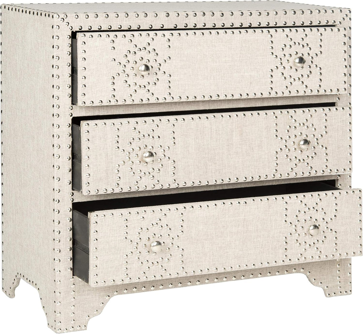 Grey 3 Drawer Chest X2380