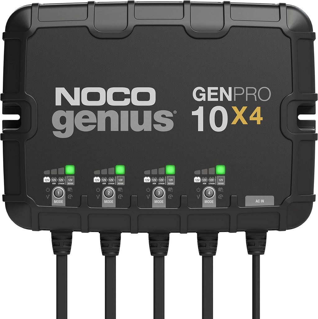 4-Bank 40-Amp Fully-Automatic Smart Marine Charger H7985