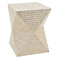 White Wood Stool C48112