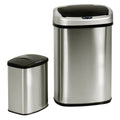 Set of 2 Touch-Free Motion Sensor Trash Cans U212