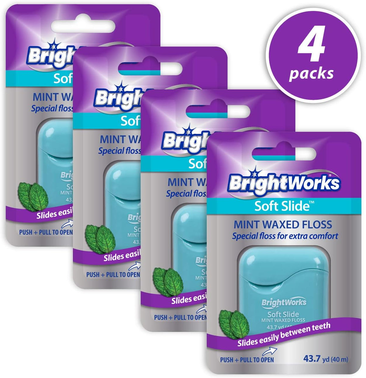 Soft Slide Dental Floss, 43.7 yards (pack of 4) P50482