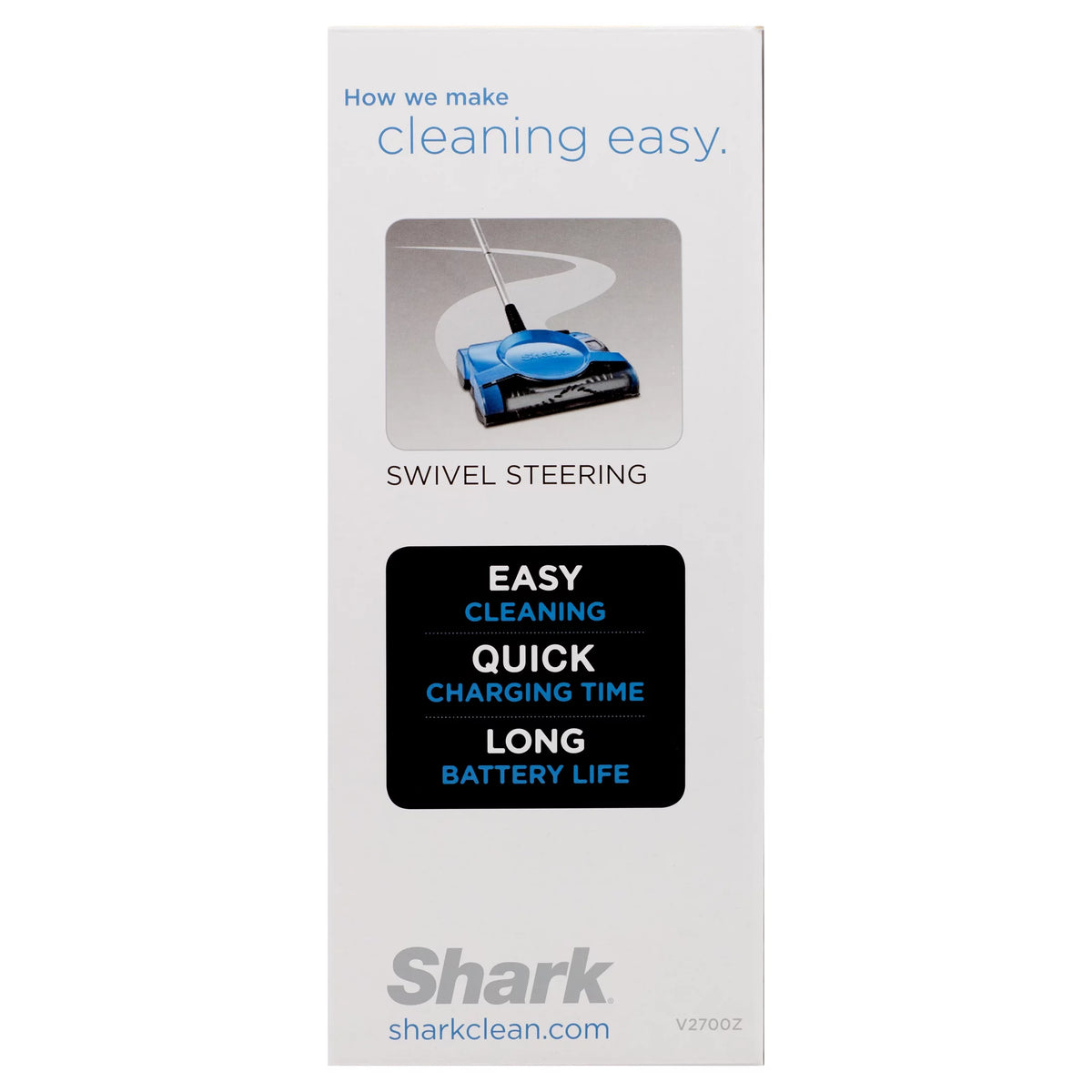 Lightweight 10 Inch Cordless Rechargeable Floor and Carpet Sweeper T27905