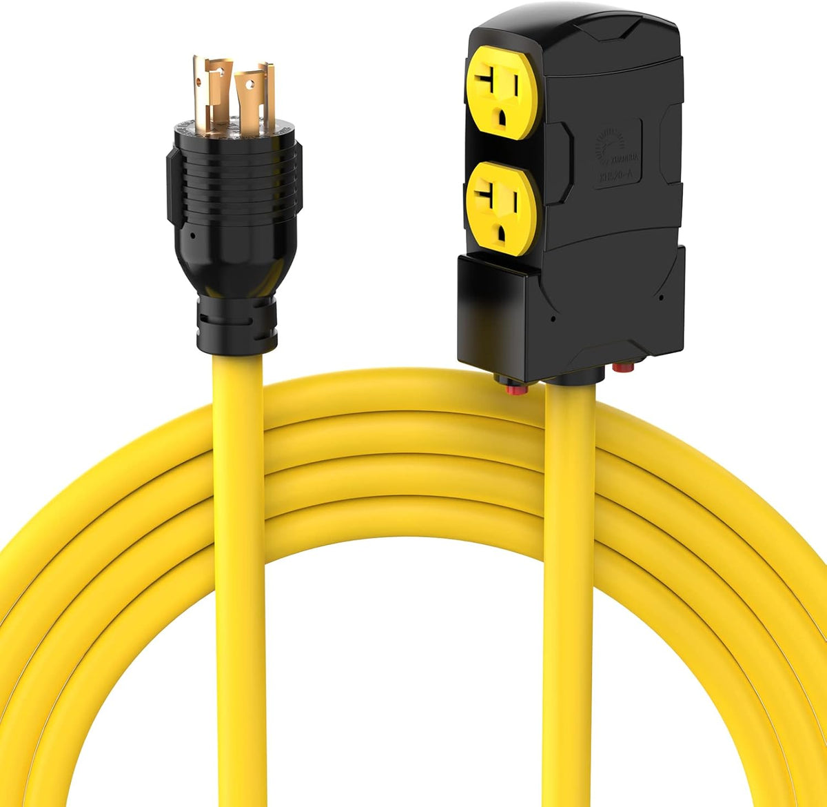 25 Feet 30A 125/250 Volt Generator Extension Power Cord D495